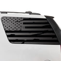 Fits GMC Yukon 2007-2014 Quarter Window American Flag Vinyl Decal Stickers - Matte Black