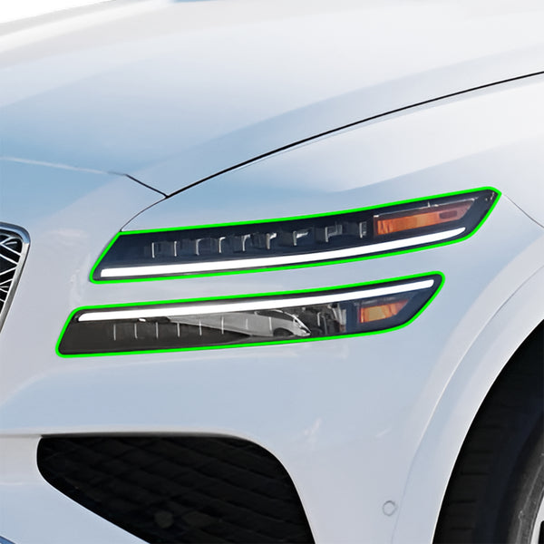 Genesis GV80 SUV 2021-2026 Dark Smoke Headlight & Taillight Tint Kit – Precut Vinyl Lens Overlays Film