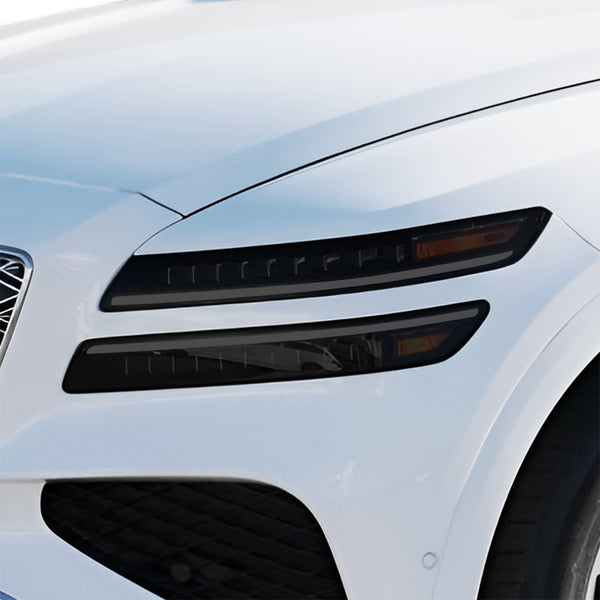Genesis GV80 SUV 2021-2026 Dark Smoke Headlight & Taillight Tint Kit – Precut Vinyl Lens Overlays Film