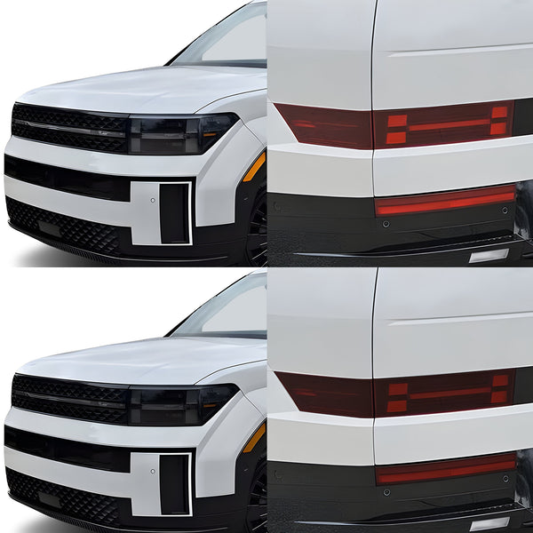 Fits Hyundai Santa Fe 2024-2026 Full Headlight Taillight Precut Smoked PPF Tint Kit Film Overlay
