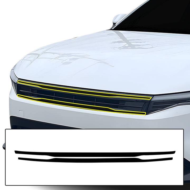Fits KIA K4 2025+ Vinyl Chrome Delete Grille Blackout Decal Stickers Overlay Film - Bogar Tech Designs