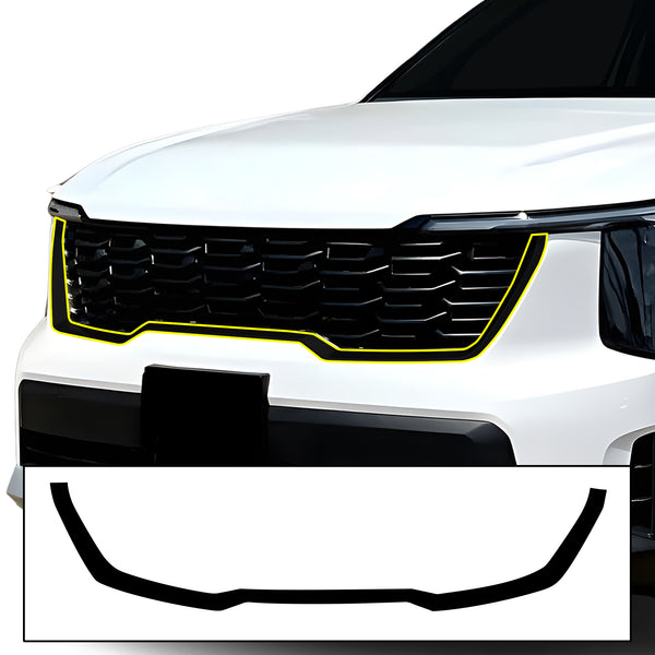 Fits KIA Sorento 2024+ Vinyl Chrome Delete Grille Blackout Decal Stickers Overlay Film