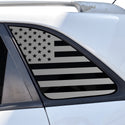 Fits Kia Sorento 2011-2015 Quarter Window American Flag Vinyl Decal Stickers - Matte Black