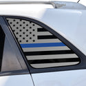 Fits Kia Sorento 2011-2015 Quarter Window American Flag Vinyl Decal Stickers - Matte Black