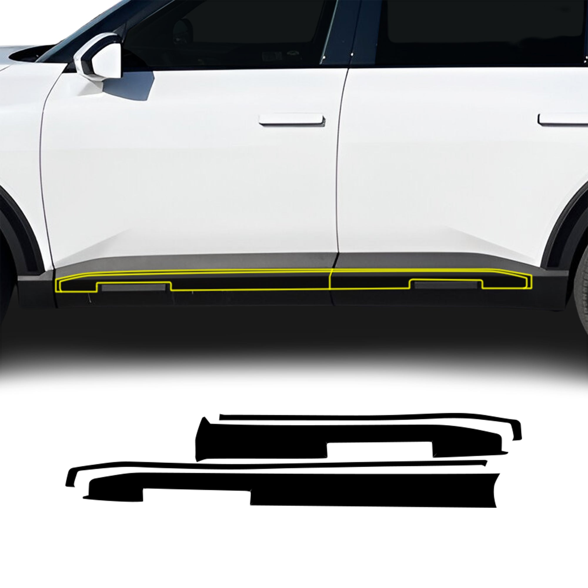 Kia Telluride 2027+ Blackout Chrome Delete Kit – Precut Gloss Black Vinyl Overlays