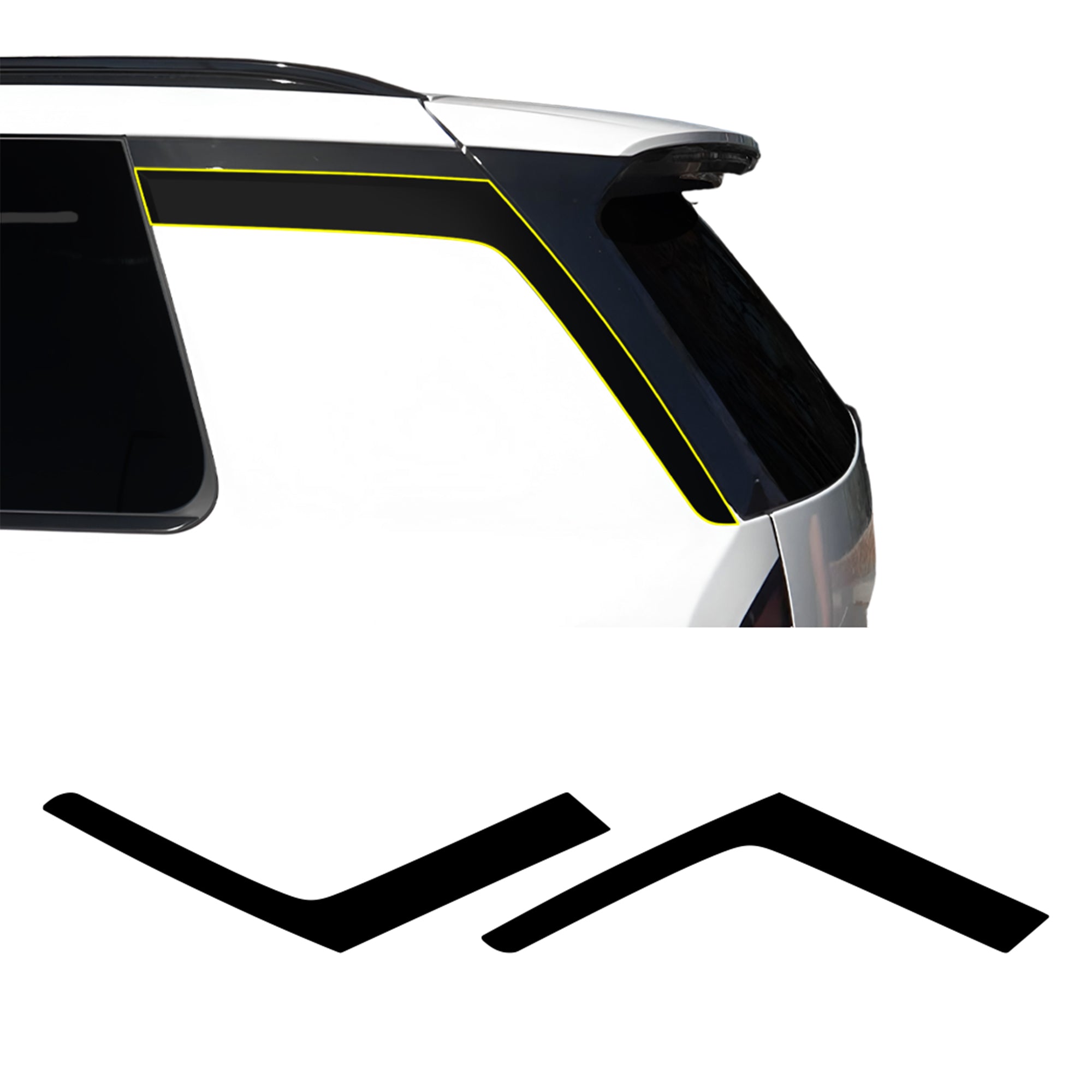 Kia Telluride 2027+ Blackout Chrome Delete Kit – Precut Gloss Black Vinyl Overlays