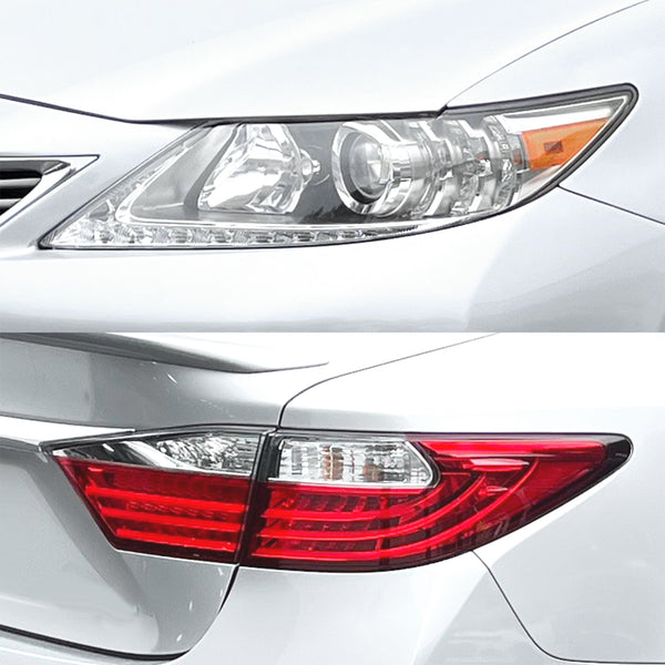 Fits Lexus ES 2013-2015 Full Headlight Taillight Precut Smoked PPF Tint Kit Film Overlay