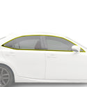 Fits Lexus IS 2017-2020 Vinyl Chrome Delete Grille Blackout Decal Stickers Overlay Film