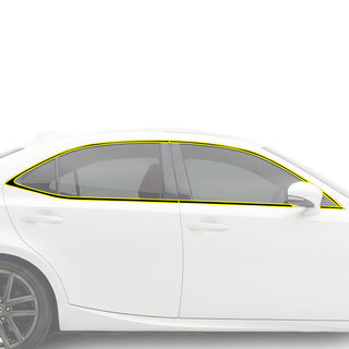 Fits Lexus IS 2017-2020 Vinyl Chrome Delete Grille Blackout Decal Stickers Overlay Film