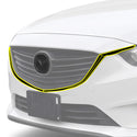 Fits Mazda Mazda6 2014-2017 Vinyl Chrome Delete Grille Blackout Decal Stickers Overlay Film