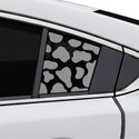 Fits Mazda Mazda6 2014-2021 Animal Leopard Cheetah Cow Window Vinyl Decal Stickers - Matte Black
