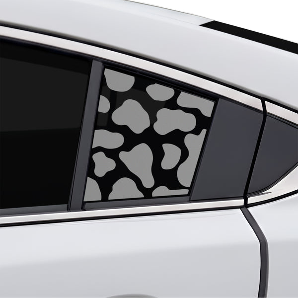 Fits Mazda Mazda6 2014-2021 Animal Leopard Cheetah Cow Window Vinyl Decal Stickers - Matte Black