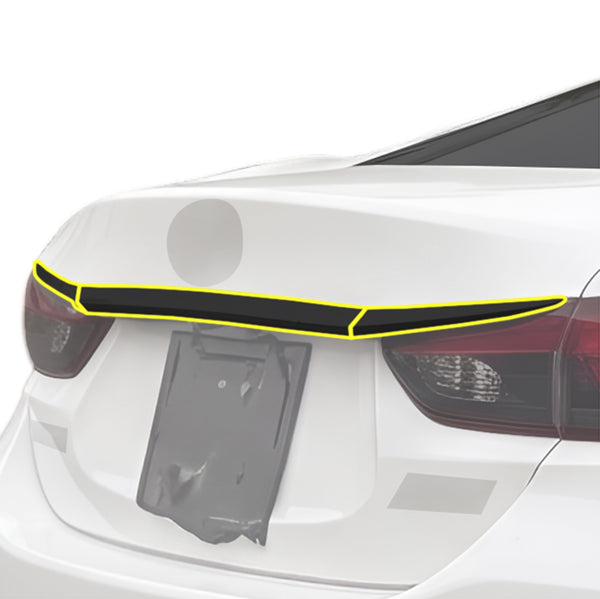 Fits Mazda Mazda6 2014-2017 Vinyl Chrome Delete Grille Blackout Decal Stickers Overlay Film