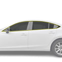 Fits Mazda Mazda6 2014-2017 Vinyl Chrome Delete Grille Blackout Decal Stickers Overlay Film