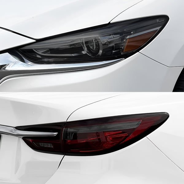 Fits Mazda Mazda6 2018-2021 Full Headlight Taillight Precut Smoked PPF Tint Kit Film Overlay