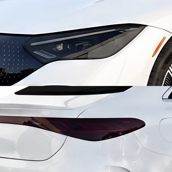 Fits Mercedes-Benz EQE Sedan 2023-2026 Full Headlight Taillight Precut Smoked PPF Tint Kit Film Overlay