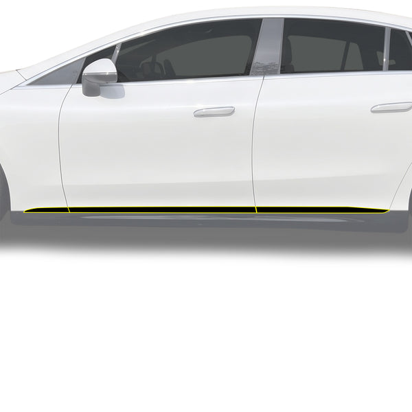 Fits Mercedes-Benz EQE Sedan 2023-2026 Vinyl Chrome Delete Grille Blackout Decal Stickers Overlay Film