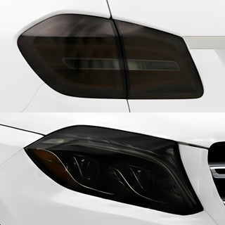 Mercedes-Benz GLS 2017-2019 Dark Smoke Headlight & Taillight Tint Kit – Precut Vinyl Lens Overlays Film