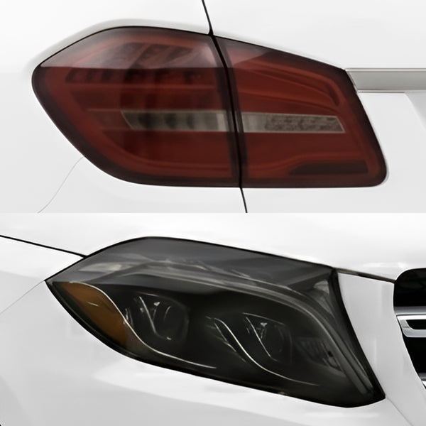 Mercedes-Benz GLS 2017-2019 Dark Smoke Headlight & Taillight Tint Kit – Precut Vinyl Lens Overlays Film