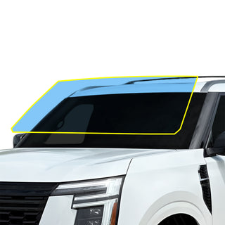 Nissan Armada 2025-2026 Windshield Protection Film Kit – Precut Clear PPF (Rock Chip Protection)