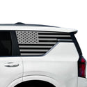 American Flag Quarter Window Decal for Nissan Armada 2025-2026 – Precut Matte Black Vinyl