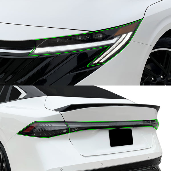 Nissan Sentra 2026+ Dark Smoke Headlight & Taillight Tint Kit – Precut Vinyl Lens Overlays Film