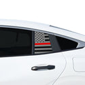 American Flag Quarter Window Decal for Nissan Sentra 2026+ – Precut Matte Black Vinyl