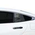 American Flag Quarter Window Decal for Nissan Sentra 2026+ – Precut Matte Black Vinyl