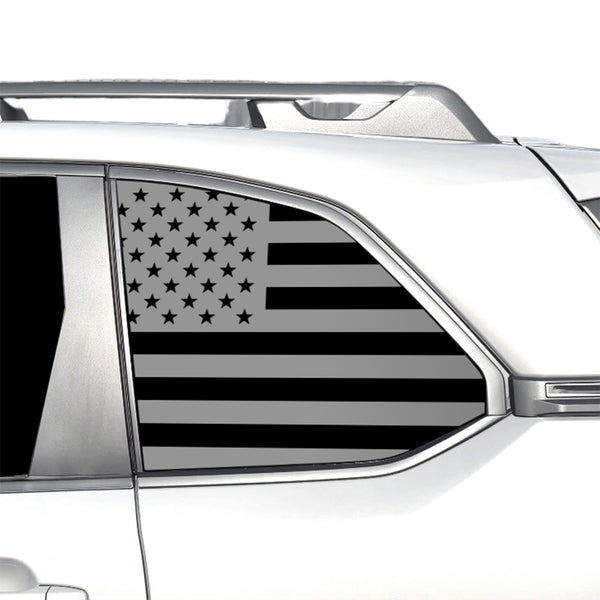 Fits Subaru Forester 2025-2027 Quarter Window American Flag Vinyl Decal Stickers