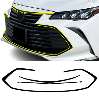 Toyota Avalon 2019-2022 Blackout Chrome Delete Kit – Precut Gloss Black Vinyl Overlays Film