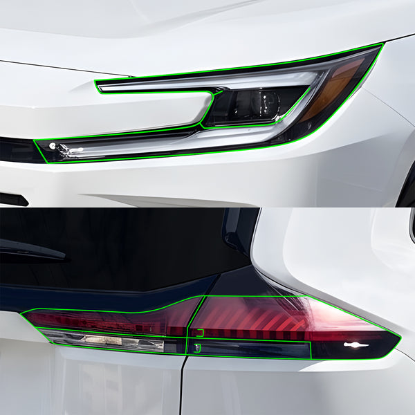 Toyota RAV4 2026-2027 Dark Smoke Headlight & Taillight Tint Kit – Precut Vinyl Lens Overlays Film