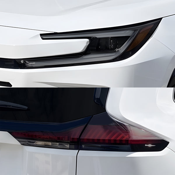 Toyota RAV4 2026-2027 Dark Smoke Headlight & Taillight Tint Kit – Precut Vinyl Lens Overlays Film