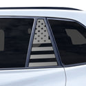 American Flag Quarter Window Decal for Toyota RAV4 2026-2027 – Precut Matte Black Vinyl