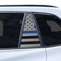 American Flag Quarter Window Decal for Toyota RAV4 2026-2027 – Precut Matte Black Vinyl