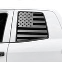 American Flag Rear Window Decal for Toyota Tundra 2007-2021 – Precut Matte Black Vinyl
