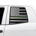 American Flag Rear Window Decal for Toyota Tundra 2007-2021 – Precut Matte Black Vinyl