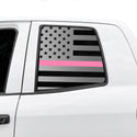American Flag Rear Window Decal for Toyota Tundra 2007-2021 – Precut Matte Black Vinyl