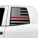 American Flag Rear Window Decal for Toyota Tundra 2007-2021 – Precut Matte Black Vinyl