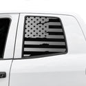 American Flag Rear Window Decal for Toyota Tundra 2007-2021 – Precut Matte Black Vinyl
