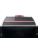 American Flag Rear Window Decal for Toyota Tundra 2007-2021 – Precut Matte Black Vinyl