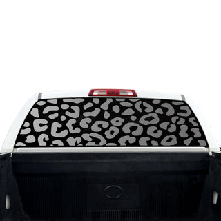 Animal Leopard Cheetah Rear Window Windshield Vinyl Decal Stickers Fits Toyota Tundra 2007-2021