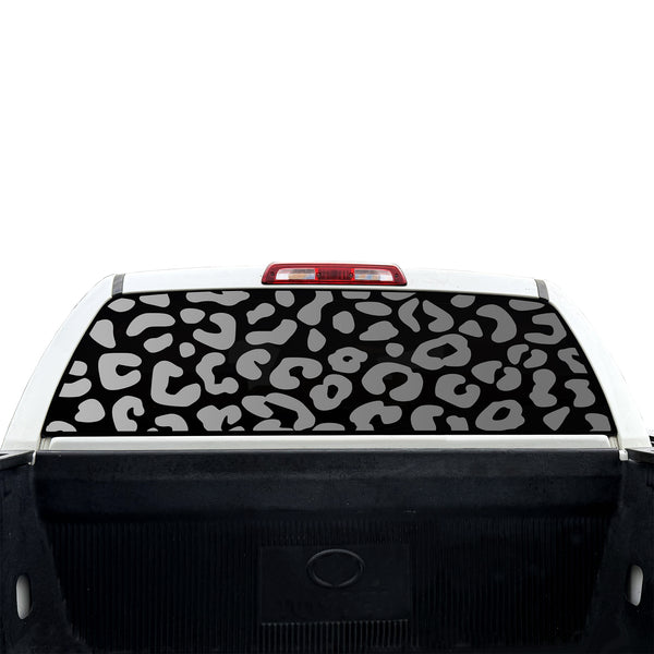 Animal Leopard Cheetah Rear Window Windshield Vinyl Decal Stickers Fits Toyota Tundra 2007-2021