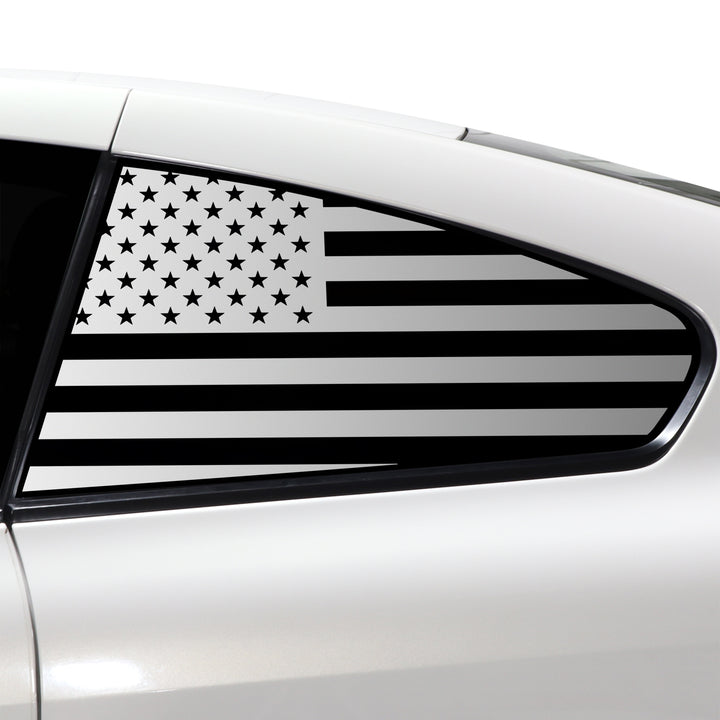 Quarter Window American Flag Vinyl Decal Stickers Fits Infiniti G37 2008 - 2013 - Bogar Tech Designs