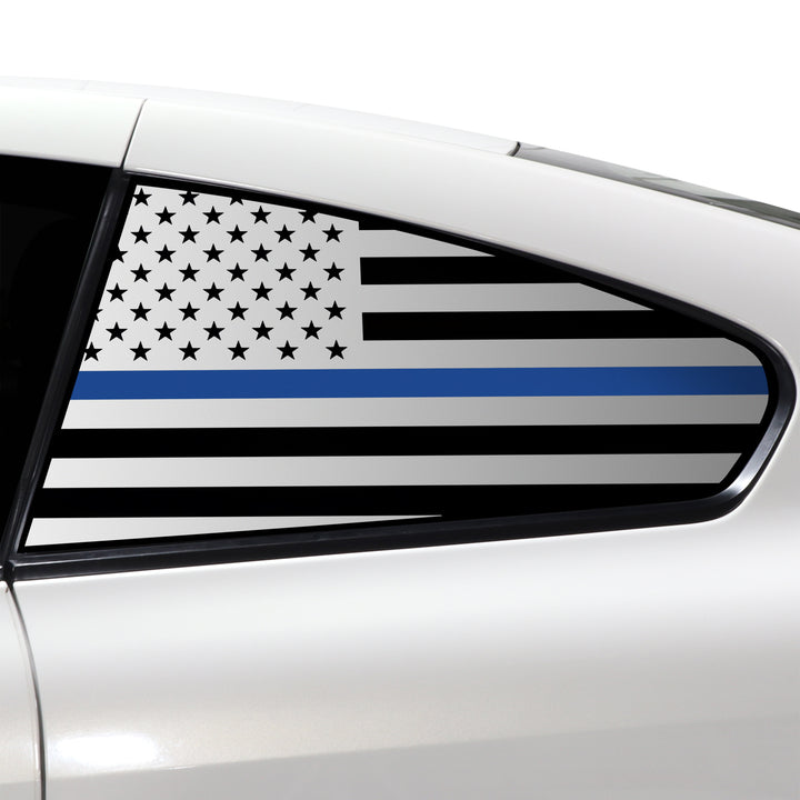 Quarter Window American Flag Vinyl Decal Stickers Fits Infiniti G37 2008 - 2013 - Bogar Tech Designs