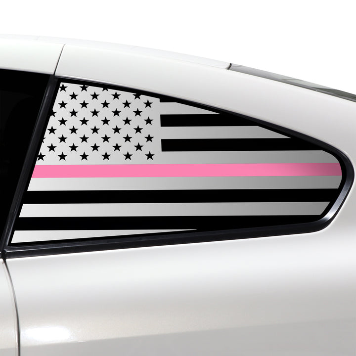 Quarter Window American Flag Vinyl Decal Stickers Fits Infiniti G37 2008 - 2013 - Bogar Tech Designs