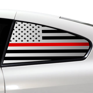 Buy thin-red-line Quarter Window American Flag Vinyl Decal Stickers Fits Infiniti G37 2008-2013