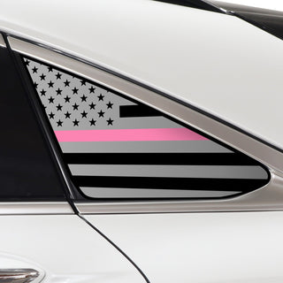 Buy thin-pink-line Quarter Window American Flag Vinyl Decal Stickers Fits Infiniti QX55 2022-2024