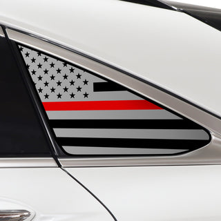 Buy thin-red-line Quarter Window American Flag Vinyl Decal Stickers Fits Infiniti QX55 2022-2024