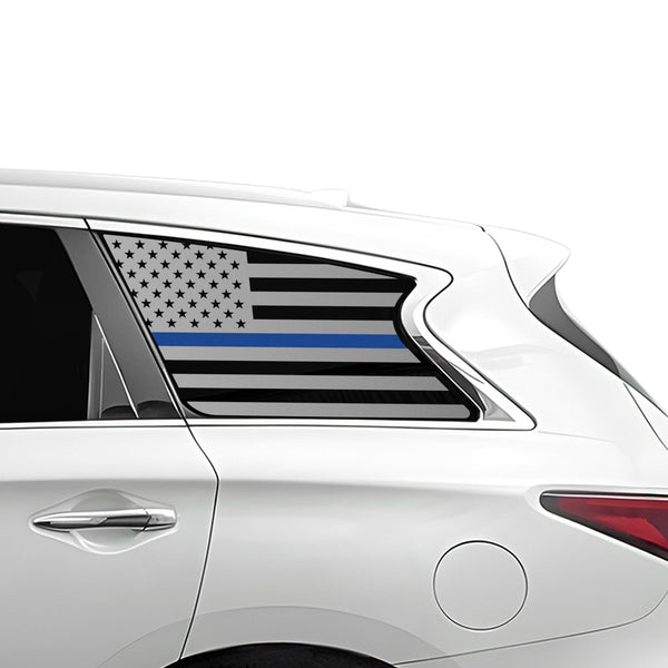 Fits Infiniti QX60 2016-2020 Quarter Window American Flag Vinyl Decal Stickers