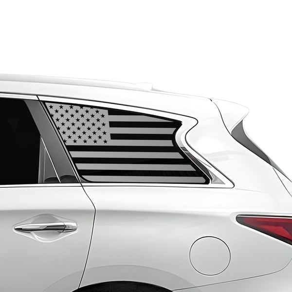 Fits Infiniti QX60 2016-2020 Quarter Window American Flag Vinyl Decal Stickers